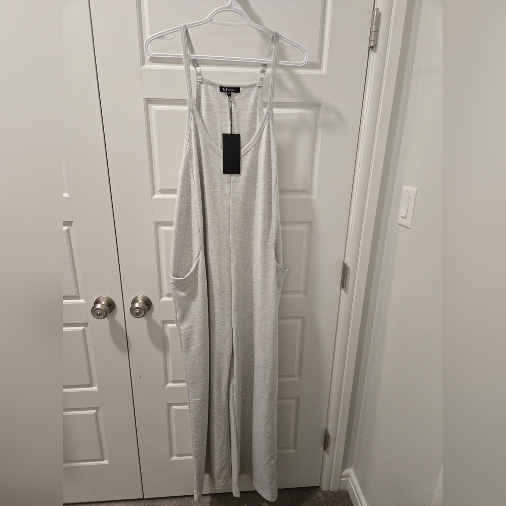 Gray Sleeveless Romper